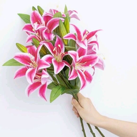 Artificial Lily Flowers  - Picture 1 of 7